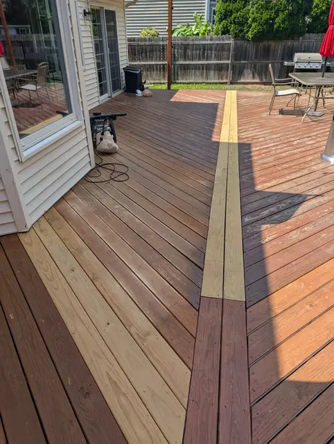 30-Year-Old Deck Restoration, sanding & preparation